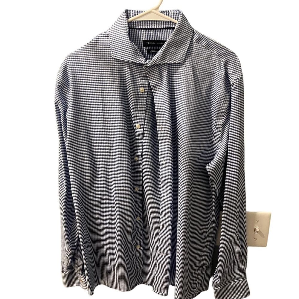 Tommy-hilfiger Men's Blue and Navy Shirt